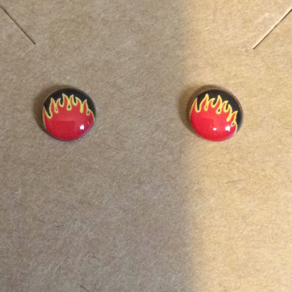 Flame earrings